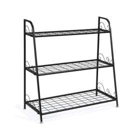 3-Tier Metal Plant Stand Shelf Display Rack for Plants Shoes Flower Pot