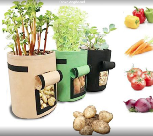 Breathable Potato Tomato Vegetable Plant Growth Bag (Option: Set-M)